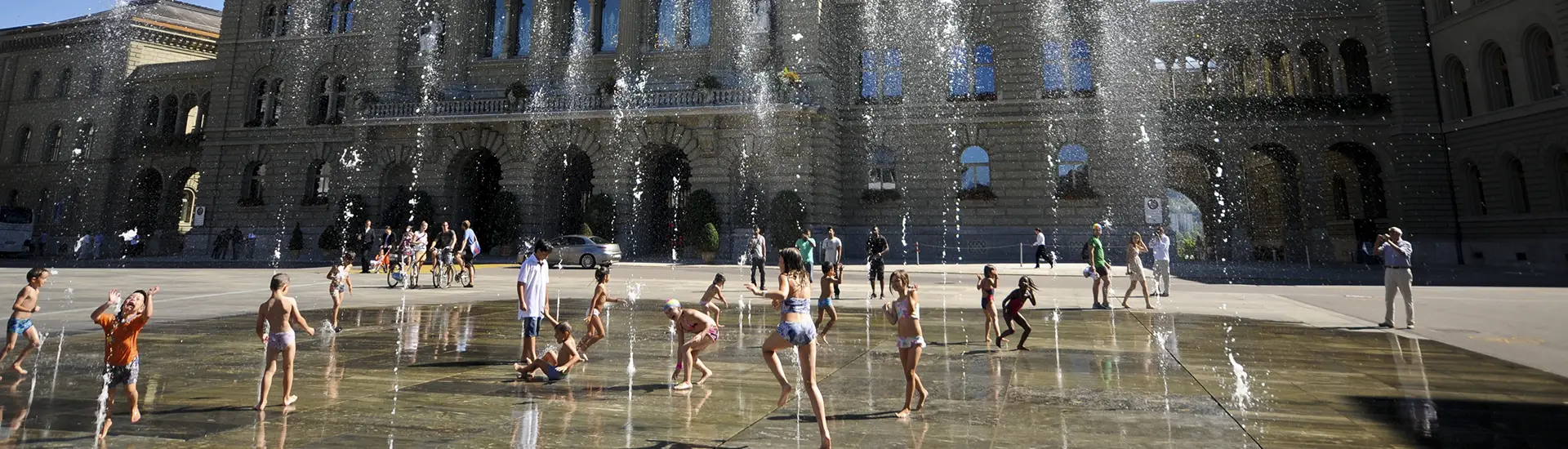 Wasserspiel Bundeshaus Bern